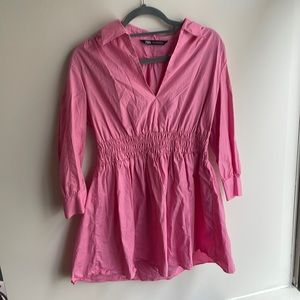 Pink Long Sleeved Zara Dress - Great Condition